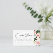 Tropical Vrijgezellenfeest Display Shower Informatiekaartje (Staand voorkant)