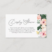 Tropical Vrijgezellenfeest Display Shower Informatiekaartje (Voorkant)