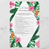 Tropical - Wat zei de bruidegom bruidsspel (Voorkant)