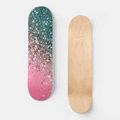 Tropical Watermelon Glitter Persoonlijk Skateboard (Voorkant)