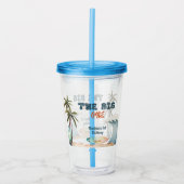 Tropical Wave Surf Acryl Tumbler Acryl Drinkbeker (Voorkant)