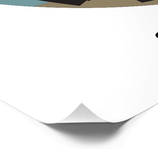 Tropical Waves Zomer Getaway Thema Perfect Poster (Hoek)