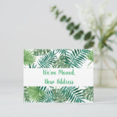 Tropical We hebben nieuwe adresaankondiging verpla Briefkaart (Staand voorkant)