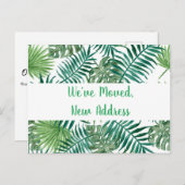 Tropical We hebben nieuwe adresaankondiging verpla Briefkaart (Voorkant / Achterkant)