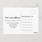 Tropical We hebben nieuwe adresaankondiging verpla Briefkaart (Achterkant)