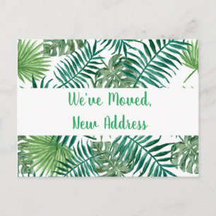 Tropical We hebben nieuwe adresaankondiging verpla Briefkaart