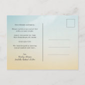 Tropical We hebben Palm Leaves verplaatst Nieuw ad Aankondigingskaart (Achterkant)