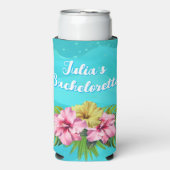Tropical Wedding Bachelorette Party Seltzer Blikjeskoeler (Seltzer Voorkant)