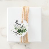 Tropical Wedding Custom Greenery Bedankt Bedankjes Labels (In situ)