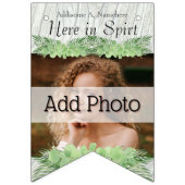 Tropical Wedding Green Palm Leaves Foto's toevoege Vlaggetjes (Derde vlag)