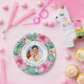 Tropical Wedding Jubileum Party Foto Papieren Bordje (Feest)