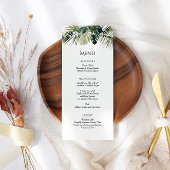 Tropical Wedding Menu Kaart – Botanisch ontwerp