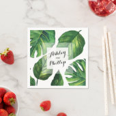 Tropical Wedding Napkins Servetten (Insitu)