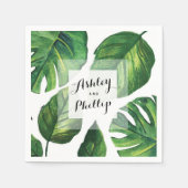 Tropical Wedding Napkins Servetten (Voorkant)