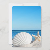 Tropical Wedding Ocean Beach  Kaart (Achterkant)