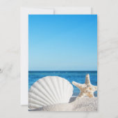 Tropical Wedding Ocean Beach RSVP   Kaart (Achterkant)