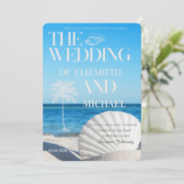 Tropical Wedding Ocean Beach Wedding Kaart