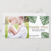 Tropical Wedding Photo Oerwoud Safari Bedankt (Voorkant)
