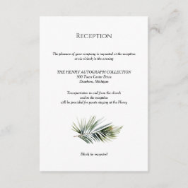Tropical Wedding Receptie Kaart – Botanisch Ontwer