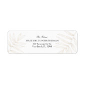 Tropical Wedding Retour Adres Label (Voorkant)