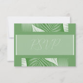Tropical Wedding RSVP Response Kaart (Voorkant)