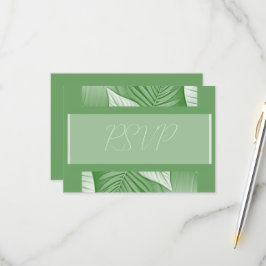 Tropical Wedding RSVP Response Kaart