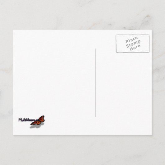 Tropical White Begonia Floral Briefkaart (Achterkant)