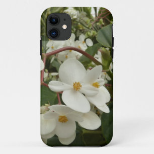 Tropical White Begonia Floral Case-Mate iPhone Case