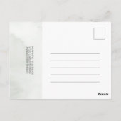 Tropical White King Protea Baby shower Dank u Briefkaart (Achterkant)