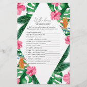 Tropical - Wie kent de bruid beste spel (Voorkant)