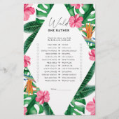 Tropical - Wil ze liever vrijgezellenfeest spel (Voorkant)