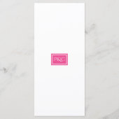 Tropical Wild Cats Wedding Menu (Achterkant)