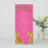 Tropical Wild Cats Wedding Menu (Staand voorkant)