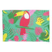 Tropical Wild Jungle Paradise Toucan Watercolor Kussensloop (Voorkant)