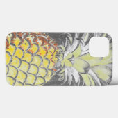 Tropical Yellow Pinneapple on Grey Case-Mate iPhone Case (Achterkant (horizontaal))