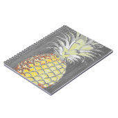 Tropical Yellow Pinneapple on Grey Notitieboek (Linkerzijde)