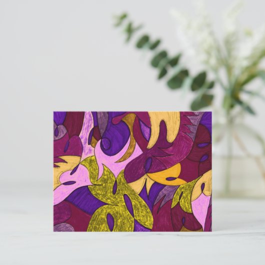 Tropicali Peach Channel Briefkaart (Staand voorkant)