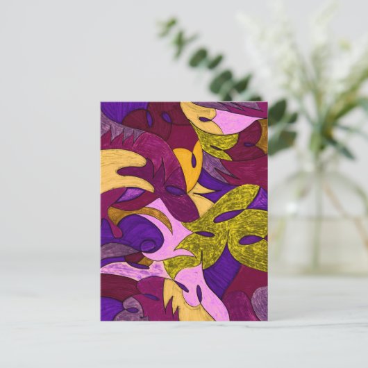 Tropicali Peach Channel Briefkaart (Staand voorkant)