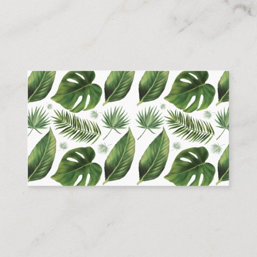 TropicalPalm Bezoek onze website Wedding Insert Ca Plaatskaartje (Achterkant)