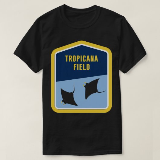 Tropicana Field Sticker T-shirt (Design voorkant)