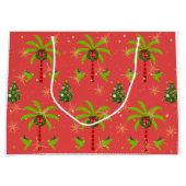 Tropicas - Coral Christmas Gift Bag Groot Cadeauzakje (Voorkant)