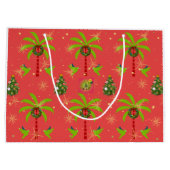 Tropicas - Coral Christmas Gift Bag Groot Cadeauzakje (Achterkant)