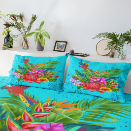 TropiColor Fusion Macaw & Bloemen Serenade Kussensloop