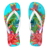TropiColor Fusion Macaw & Bloemen Serenade Teenslippers (Voetbed)
