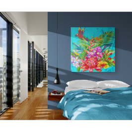 TropiColor Fusion Macaw & Bloemen Serenade Wandkleed