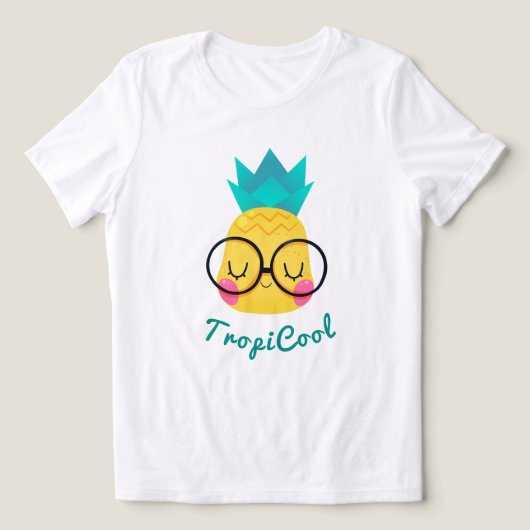 TropiCool Ananas T-Shirt – Leuke zomer Fruit Des (Design voorkant)