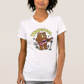 Tropicool Bear Playing Ukulele – Cute Funny Music  T-shirt (Voorkant)