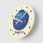 TropiCool Blueberry – Schattigee Kawaii fruitwandk Ronde Klok (Hoek)