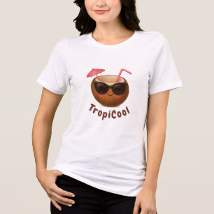 TropiCool Coconut – Schattige en vrouwelijk tropis Tri-Blend Shirt