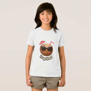 TropiCool Coconut – Schattige zomershirt voor kind Tri-Blend Shirt